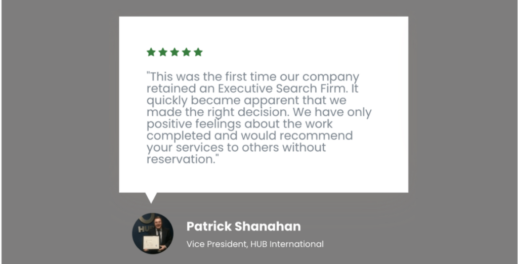 Patrick-shanahan-first-time-with-executive-search-firm-testimonial-grayhawk-search-website-with-colored-profile-picture